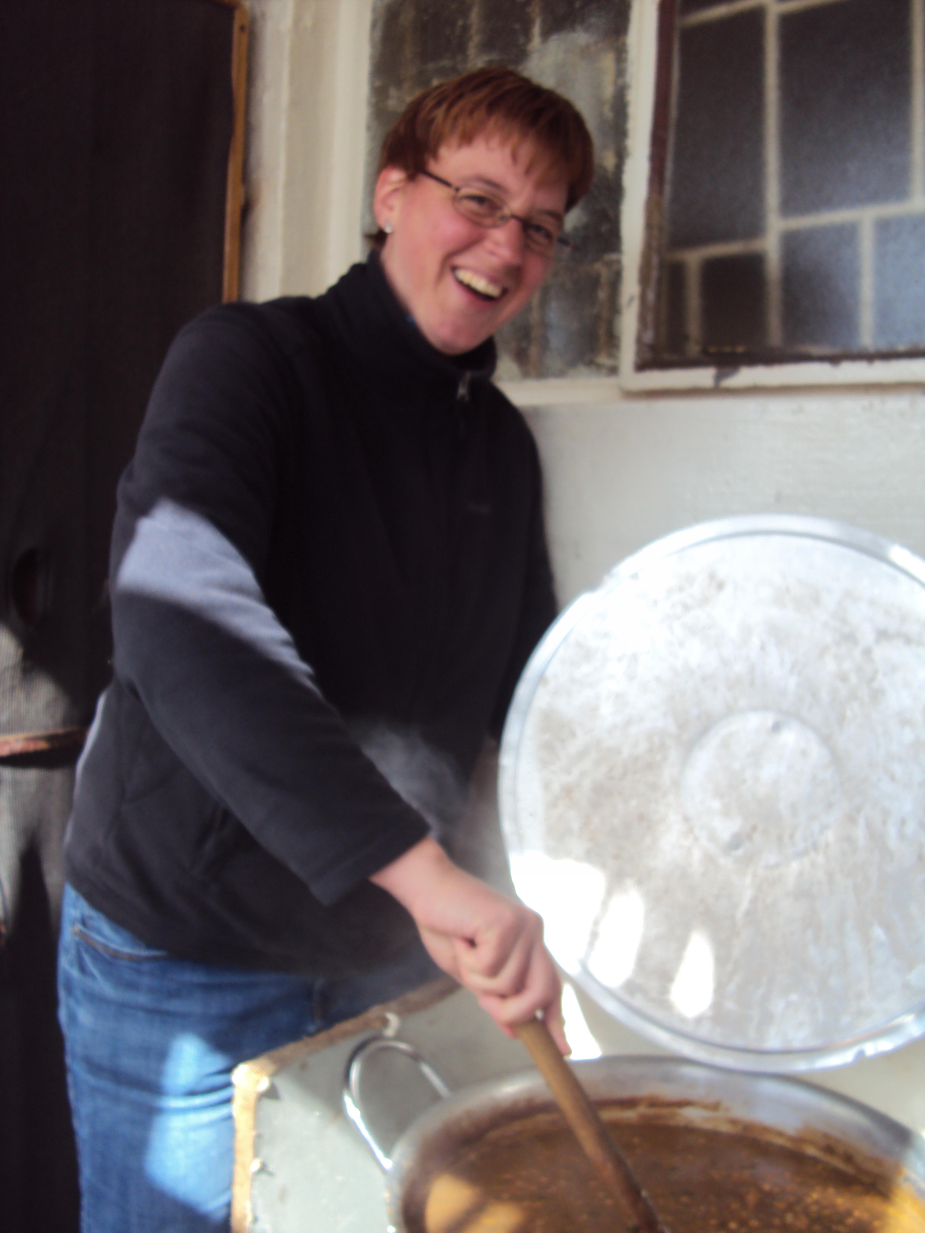 Meine Wenigkeit beim Umrühren