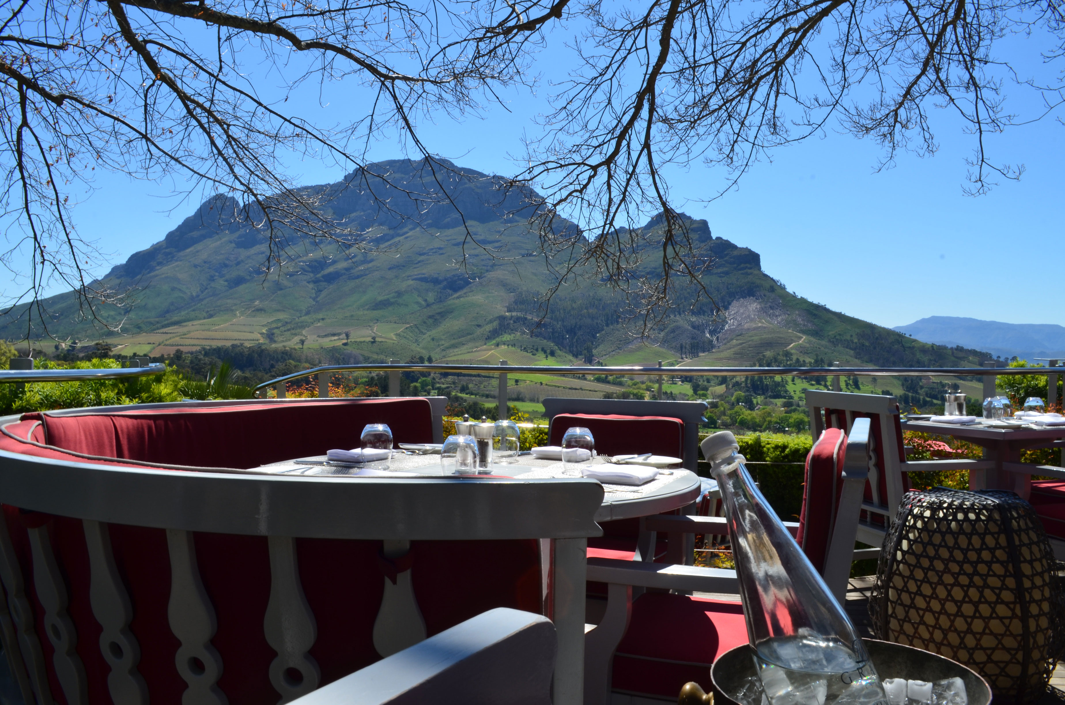 Der Ausblick beim Lunch