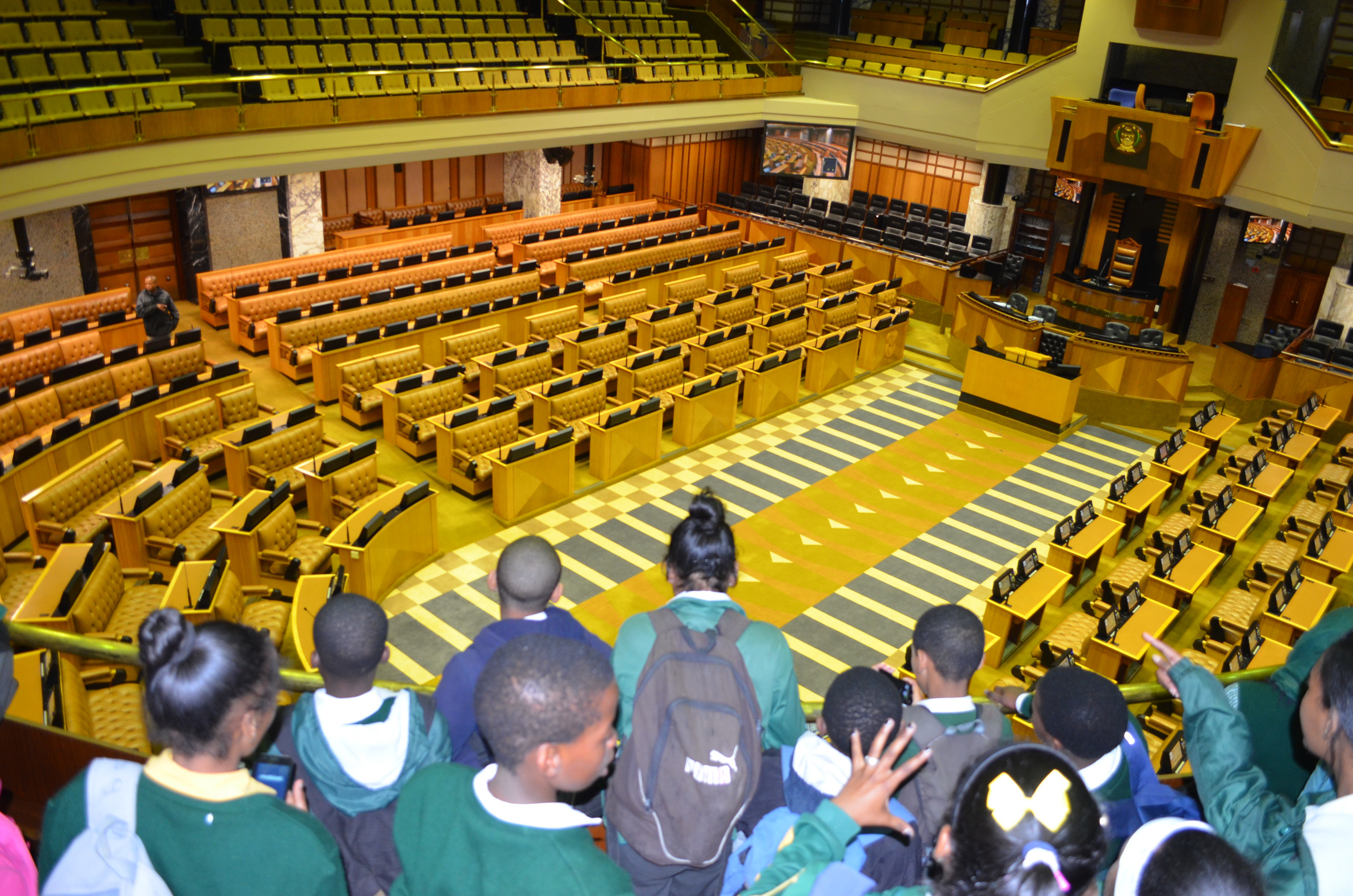 Besuch im Parlament in Kapstadt